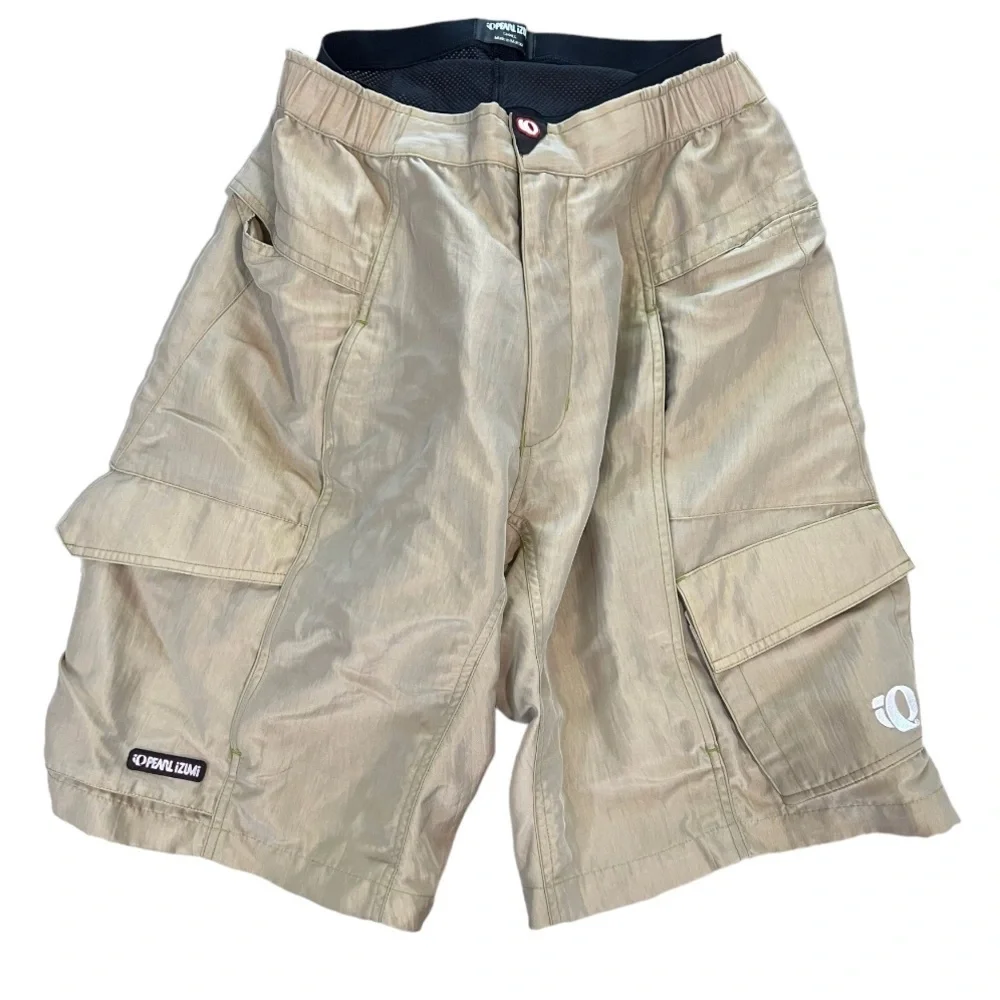 Pearl Izumi Khaki Cargo Cycling Shorts Size S